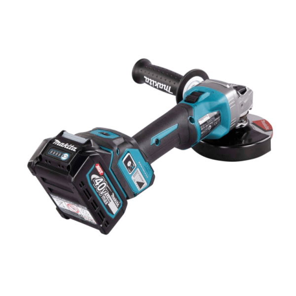 Акумулаторен безчетков ъглошлайф Makita GA023GM201, XGT 40 V max, 125 mm, 2 × 4,0 Ah / GA023GM201